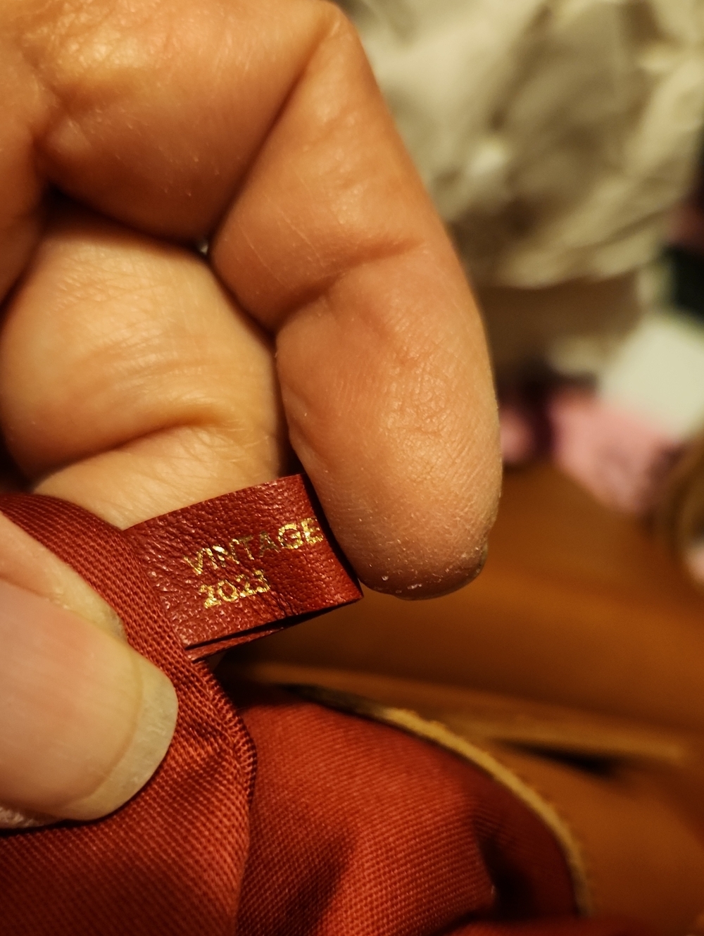 NWOT Vintage 2023 Hammitt Kayce Large Saddle Caffe Tan Leather Crossbody. FIRM! - Picture 13 of 14